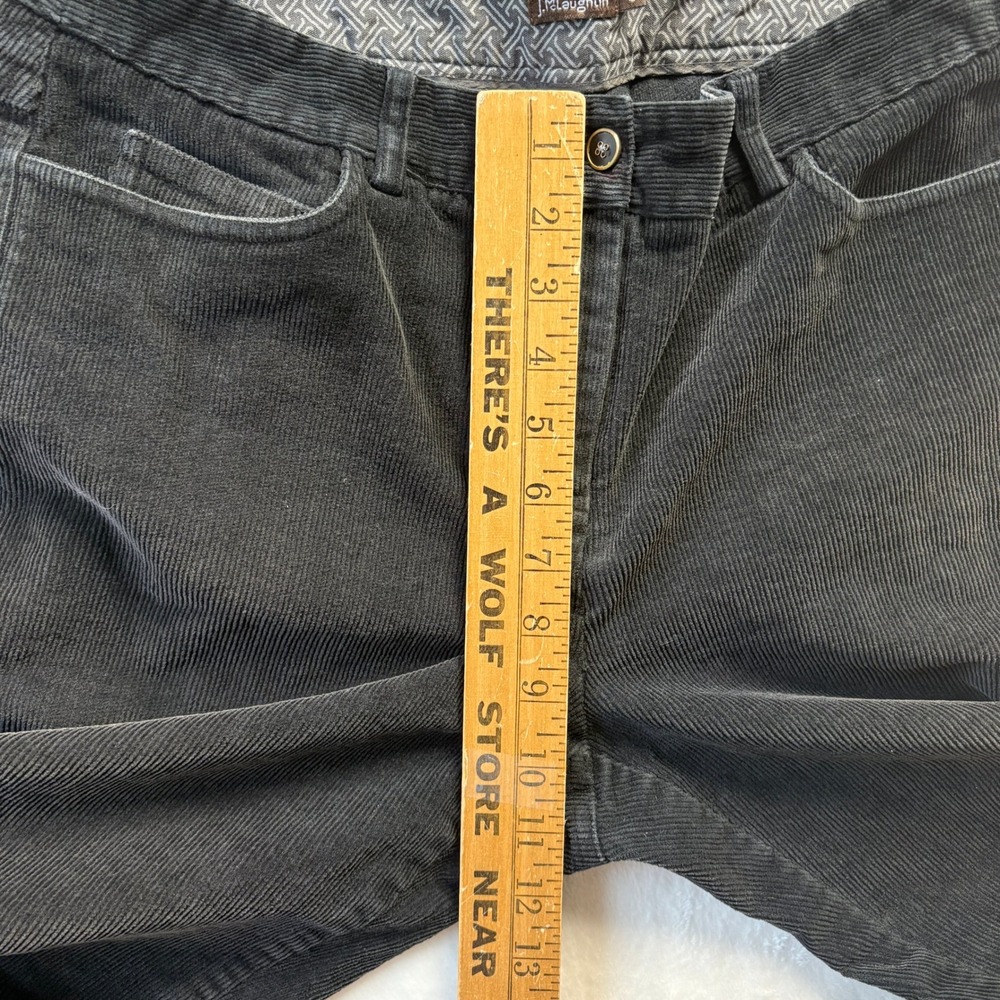 J. McLaughlin Black Corduroy Pants Size 12 Women's Classic Fit - Picture 4 of 11
